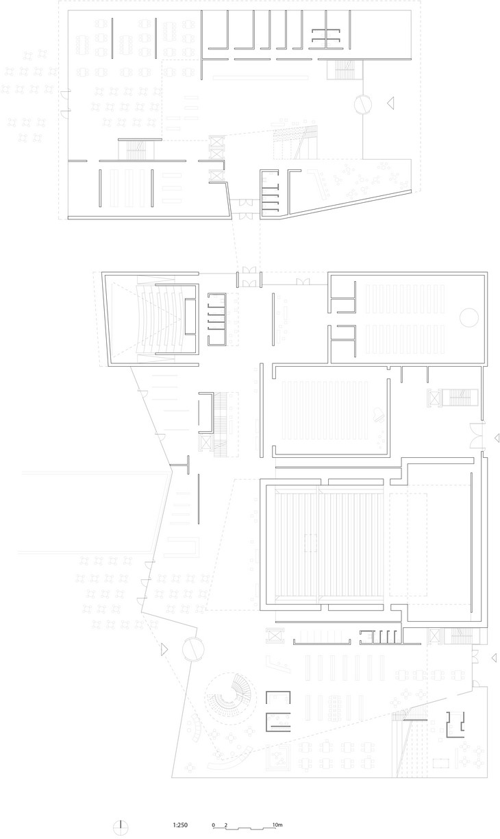 Archisearch - 1st floor plan / Cultural Center of Stjørdal / Reiulf Ramstad Arkitekter